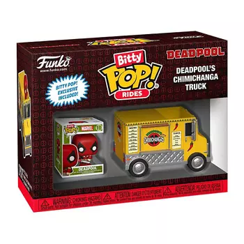 FUNKO Фигурка Btty Pop! Ride Deadpool DeadpoolS Chimichanga Truck keychain