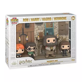 FUNKO Фигурка Harry Potter Deluxe Moments Figures 4 Pack HagridS Hut Minifigure