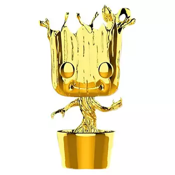 FUNKO Фигурка Marvel Studios 10 Groot Gold Chrome Bobble-Head #378