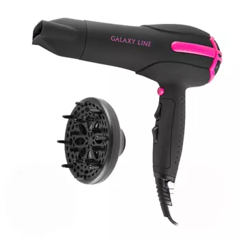 GALAXY LINE Фен для волос профессиональный Galaxy LINE GL 4311, черный, 2000 Вт