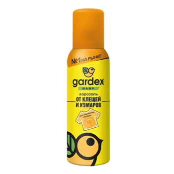 GARDEX Baby Аэрозоль от клещей и комаров на детскую одежду 100.0
