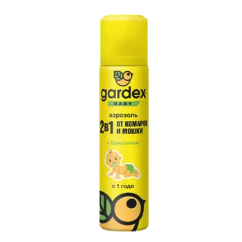 GARDEX Baby Аэрозоль от комаров и мошки для детей с 1 года 80.0