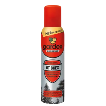 GARDEX Extreme Аэрозоль-репеллент от всех летающих кровососущих насекомых и клещей 150.0