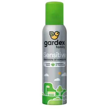 GARDEX Family Аэрозоль от комаров Sensitive 150.0