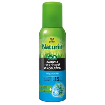 GARDEX Naturin Аэрозоль от комаров и клещей на одежду 100.0