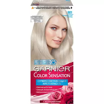 GARNIER Стойкая крем-краска для волос "Платиновый Блонд" Color Sensation