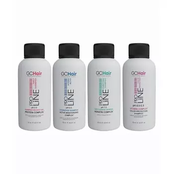 GC HAIR Набор из 4-х видов шампуней Pro Line