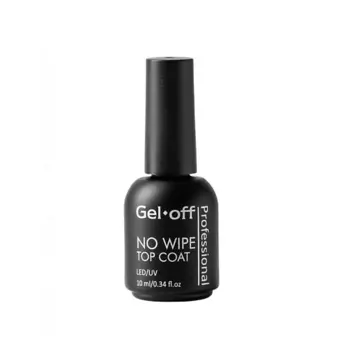 GEL-OFF Финишное покрытие для ногтей NO WIPE TOP COAT (топ БЕЗ липкого слоя) 10.0