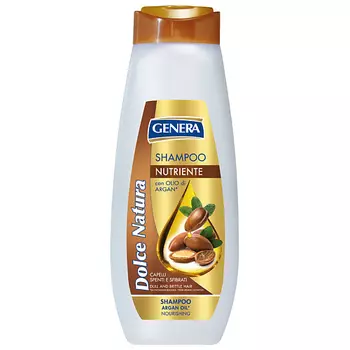 GENERA Шампунь для сухих и поврежденных волос Dolce Natura с маслом Арганы 500.0