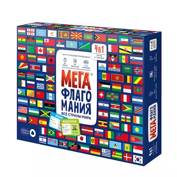 ГЕОДОМ Игра настольная Мегафлагомания 2871.0