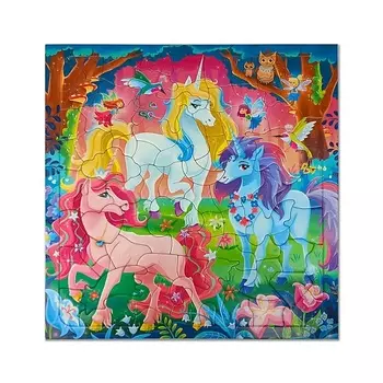 ГЕОДОМ Пазл фигурный на подложке Единороги