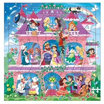 ГЕОДОМ Пазл фигурный на подложке Замок принцессы