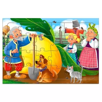 ГЕОДОМ Пазл листовой на подложке Репка 189.0