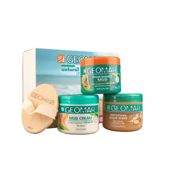 GEOMAR Подарочный набор косметики для женщин с массажной щеткой