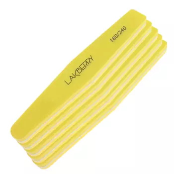 GET THE REASON LAKBERRY Пилка-баф для шлифовки ногтей ромб 180/240, 5 шт