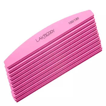 GET THE REASON LAKBERRY Пилка-баф для шлифовки ногтей лодка 100/180, 10 шт