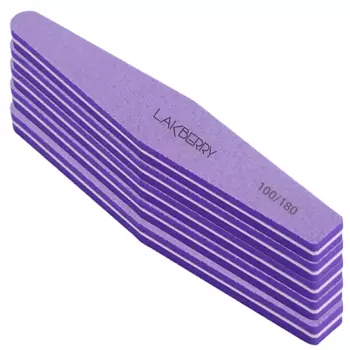 GET THE REASON LAKBERRY Пилка-баф для шлифовки ногтей ромб 100/180, 5 шт