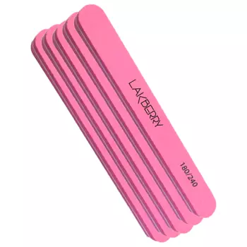 GET THE REASON LAKBERRY Пилка-баф для шлифовки ногтей узкая прямая 180/240