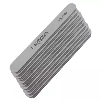 GET THE REASON LAKBERRY Пилка-баф для шлифовки ногтей узкая прямая 180/240