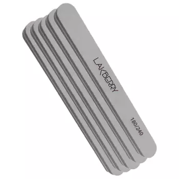 GET THE REASON LAKBERRY Пилка-баф для шлифовки ногтей узкая прямая 180/240