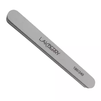 GET THE REASON LAKBERRY Пилка-баф для шлифовки ногтей узкая прямая 180/240