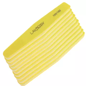 GET THE REASON LAKBERRY Пилка-баф для шлифовки ногтей ромб 100/180, набор