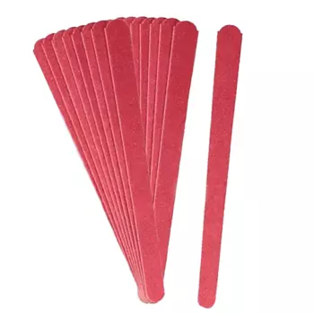 GET THE REASON LAKBERRY Пилка для ногтей деревянная зауженная 100/180, 20 шт