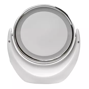 GEZATONE Gezatone Зеркало косметическое настольное с подсветкой и 5 кратным увеличением