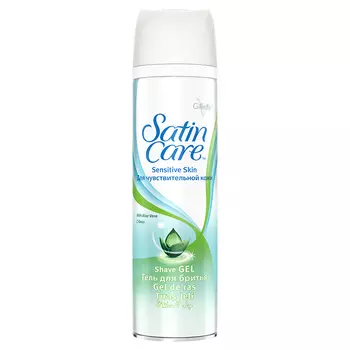 GILLETTE Гель для бритья для женщин для чувствительной кожи SATIN CARE