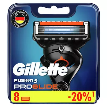 GILLETTE Сменные кассеты для бритья FUSION ProGlide