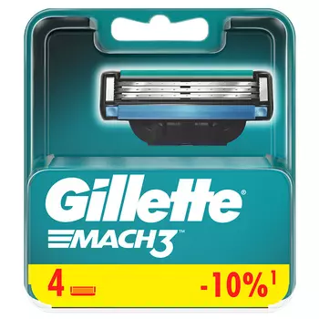 GILLETTE Сменные кассеты для бритья Mach3