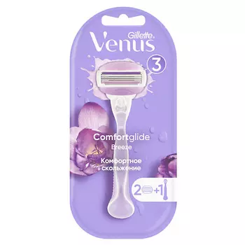 GILLETTE Станок для бритья VENUS BREEZE с 2 сменными кассетами