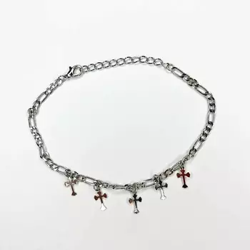 GILMEEVA Браслет на ногу серебристый