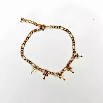 GILMEEVA Браслет на ногу золотистый