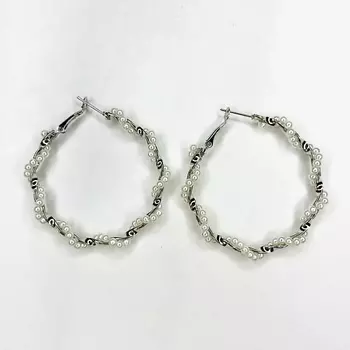 GILMEEVA Серьги-кольца с бисером