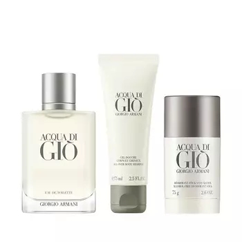 GIORGIO ARMANI Набор Acqua Di Gio: Туалетная вода + Гель для душа + Дезодорант