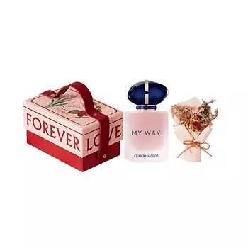 GIORGIO ARMANI Парфюмерный набор скраб My Way+Падарочная упаковка+букет