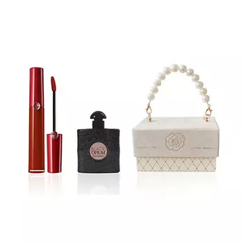 GIORGIO ARMANI Подарочный набор Black Opium+Жидкая помада для губ