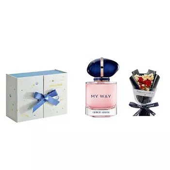 GIORGIO ARMANI Подарочный набор My Way+букет+подарочная коробка