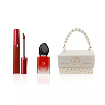 GIORGIO ARMANI Подарочный набор Si Passione +жидкая помада Red Tube