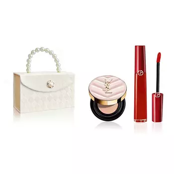 GIORGIO ARMANI Подарочный набор: Жидкая помада+Leather Air Cushion