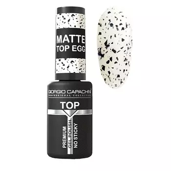 GIORGIO CAPACHINI Финиш-гель без липкого слоя (МАТОВЫЙ "ПЕРЕПЕЛИНОЕ ЯЙЦО")