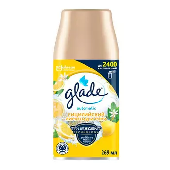 GLADE Освежитель воздуха сменный баллон Сицилийский лимонад и мята 269.0