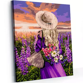 GLAMA "Закатные дали" картина по номерам на холсте