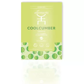 GLI ELEMENTI Патчи для глаз освежающие с огурцом и гиалуроновой кислотой Cucumber Refreshing Eye Patches