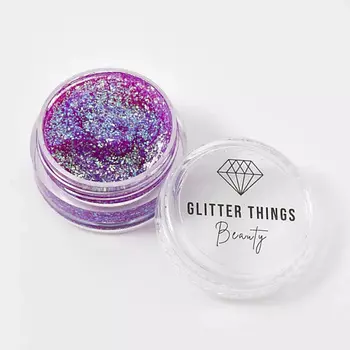 GLITTER THINGS Глиттер Гель Блёстки для глаз, лица и тела "Фиолетовые Грезы"
