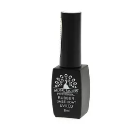 GLOBAL FASHION База для гель-лака Black Elite Rubber Base Coat