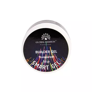 GLOBAL FASHION Гель для моделирования ногтей, двухфазный, Smart Gel , молочный