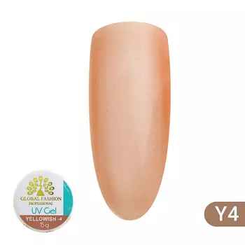 GLOBAL FASHION Гель для наращивания ногтей, камуфляж-1, Yellowish-1 15 г