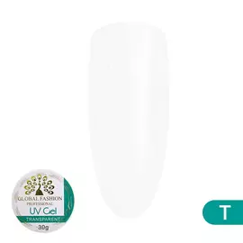 GLOBAL FASHION Гель для наращивания ногтей, прозрачный, Clear